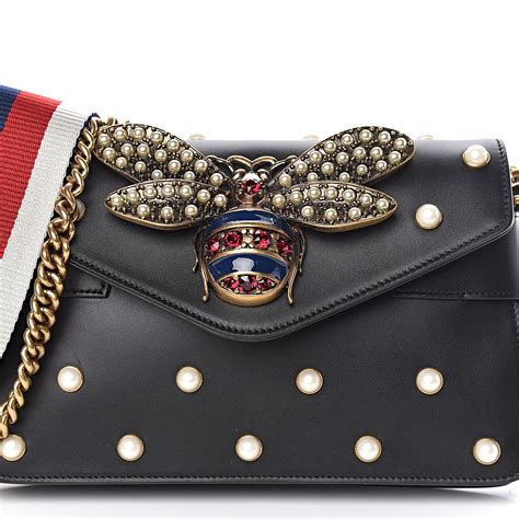 gucci broadway bee purse|Gucci bee purse black.